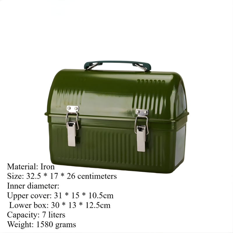 Outdoor Storage Box Garden Tools Storage Green Container Equipment Box Camping Fishing Outdoor Use 32.5x17x26cm