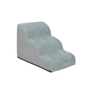 Dog Stairs 39x56x40cm High Density Foam Pet Steps with Washable Cover Grey Sofa Bed Ramp