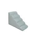 Dog Stairs 39x85x56cm High Density Foam Pet Steps with Washable Cover Grey Sofa Bed Ramp