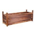 Wooden Raised Garden Bed Planter Box Flower Bed Elevated Garden Bed Raised Planter 90 x 30 x 34 cm Dark Brown