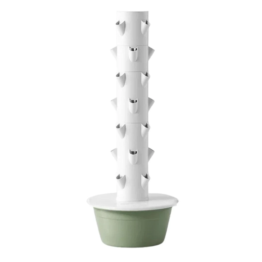 Hydroponic Tower Garden 135x53cm Vertical Soilless Growing System for Vegetables Herbs and Indoor Gardening