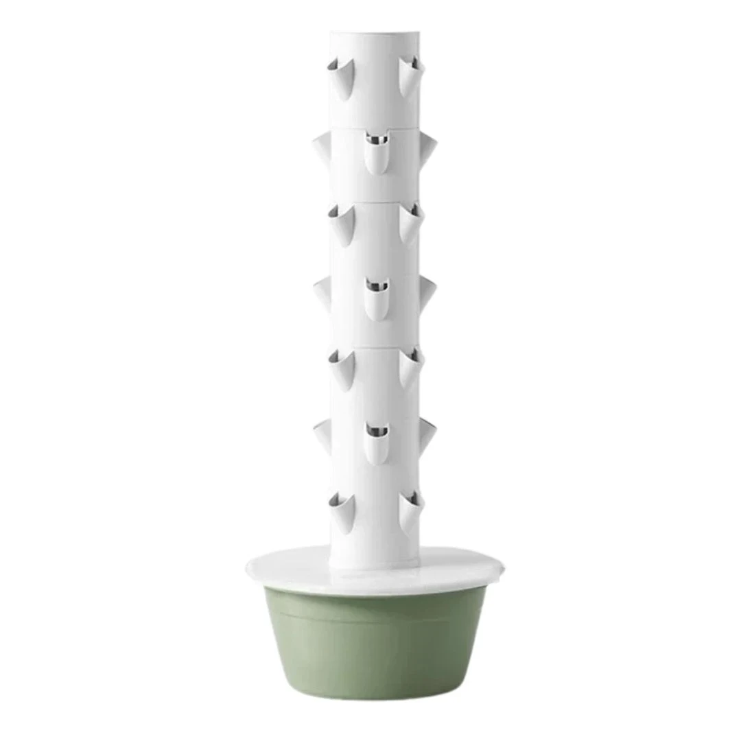 Hydroponic Tower Garden 135x53cm Vertical Soilless Growing System for Vegetables Herbs and Indoor Gardening