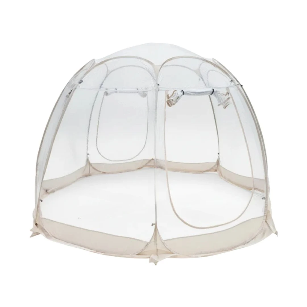 Pop Up Bubble Tent 180x180x165cm Weatherproof Outdoor Screen House Camping Pod Patio Shelter Beige
