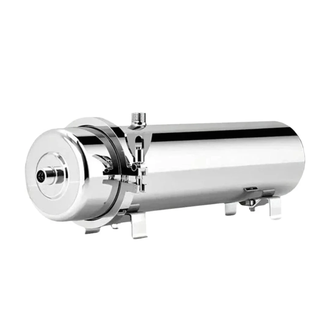 Whole House UF Water Purifier 1500L High Flow 0.01μm Stainless Steel Filter for DN20 Pipe 36.5 x 8.9cm
