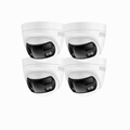 6MP Dual Lens Security Camera 180° Panorama CCTV Camera with Colour Night Vision Human and Vehicle Detection IP67 White