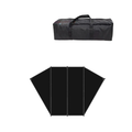 4 × 2.5m Car Side Sunshade Awning Tarp 210D Waterproof Black Coated SUV Camping Canopy Shelter Cloth Only