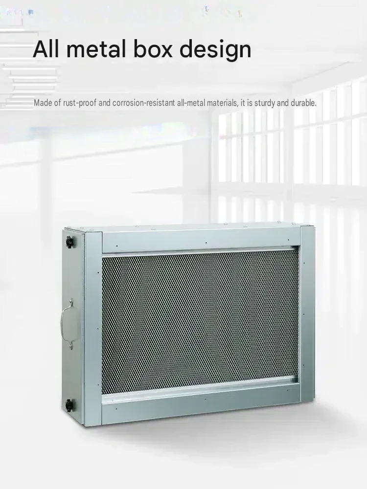 Air Purification Filter Box Smoke Dust Removal Particulate Gas Odor Filter Purifier Unit Indoor Air Cleaning 71.4×16×60cm