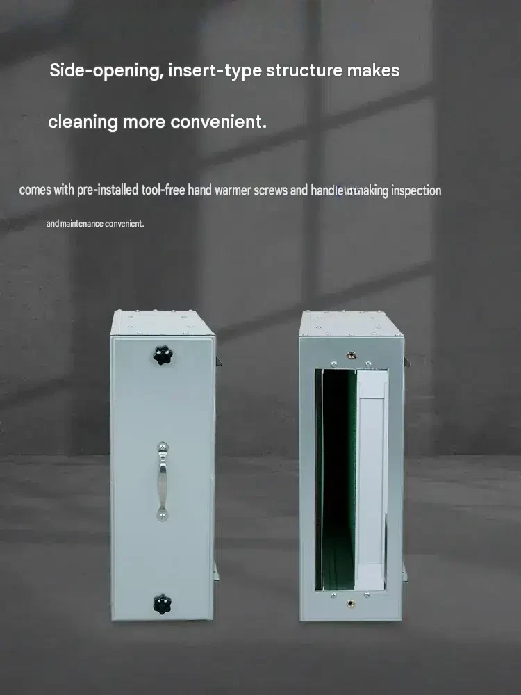 Air Purification Filter Box Smoke Dust Removal Particulate Gas Odor Filter Purifier Unit Indoor Air Cleaning 75.9×16×53.5cm
