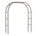 Heavy Duty Metal Garden Arch Gothic Wedding Arbor Steel Frame Climbing Plant Trellis Black 168 × 36 × 238cm