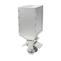 Pellet Hopper Gravity Feed Fuel Storage Bin Stainless Steel 5L Capacity for Pellet Stove Burner Black 16.1 x 16.5 x 46.1cm