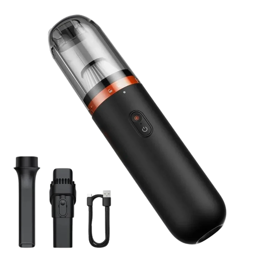 6000Pa Mini Car Vacuum Cleaner Handheld Auto Vacuum Blow & Suction 2 in 1 Portable Cleaning Tool for Home Car Office Black