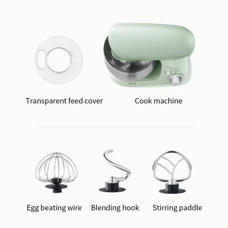 5L Multifunction Stand Mixer Dough Kneading Machine Egg Beater Green AU Plug for Home Kitchen