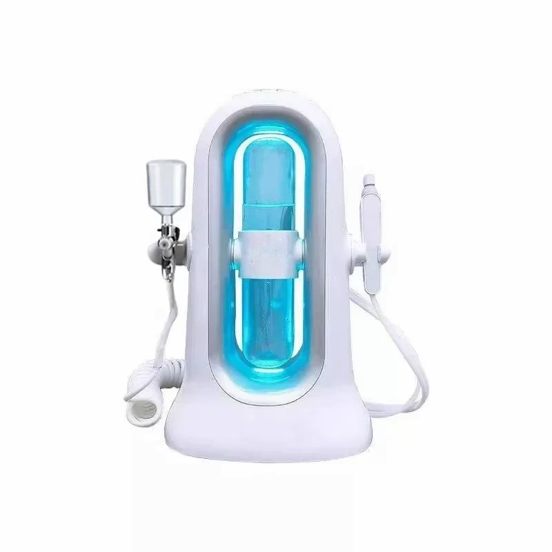 Hydra Dermabrasion Aqua Peeling Facial Beauty Machine Vacuum Blackhead Cleaner White 34x21cm Home Use