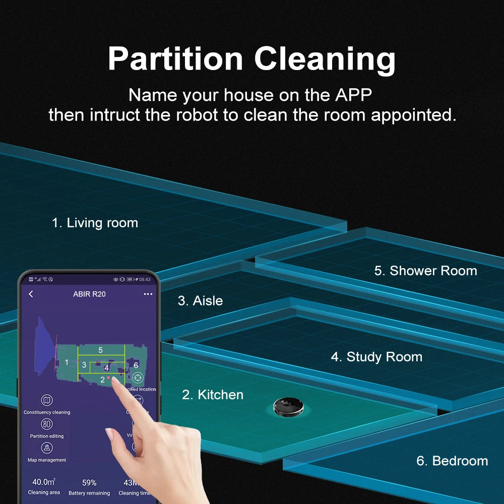 X8 Robot Vacuum Cleaner TOF Smart Navigation UV Cleaning Multi Floor Mapping Auto Wet Dry Vacuum Mop Home Carpet Cleaner