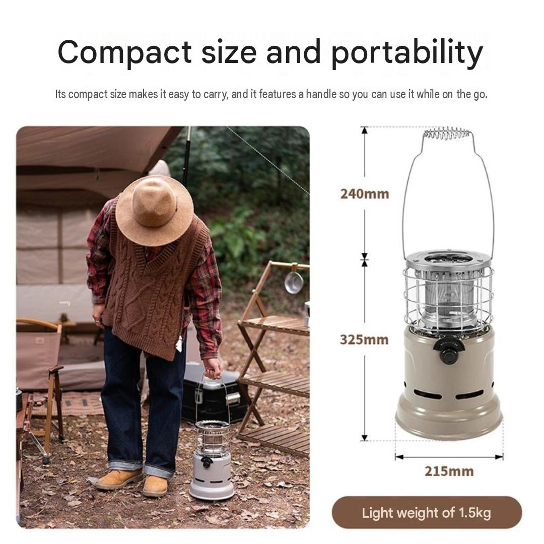 Multi Function Camping Gas Stove Heater Roasting Burner Split Stove Portable Outdoor Hiking Liquefied Gas Khaki