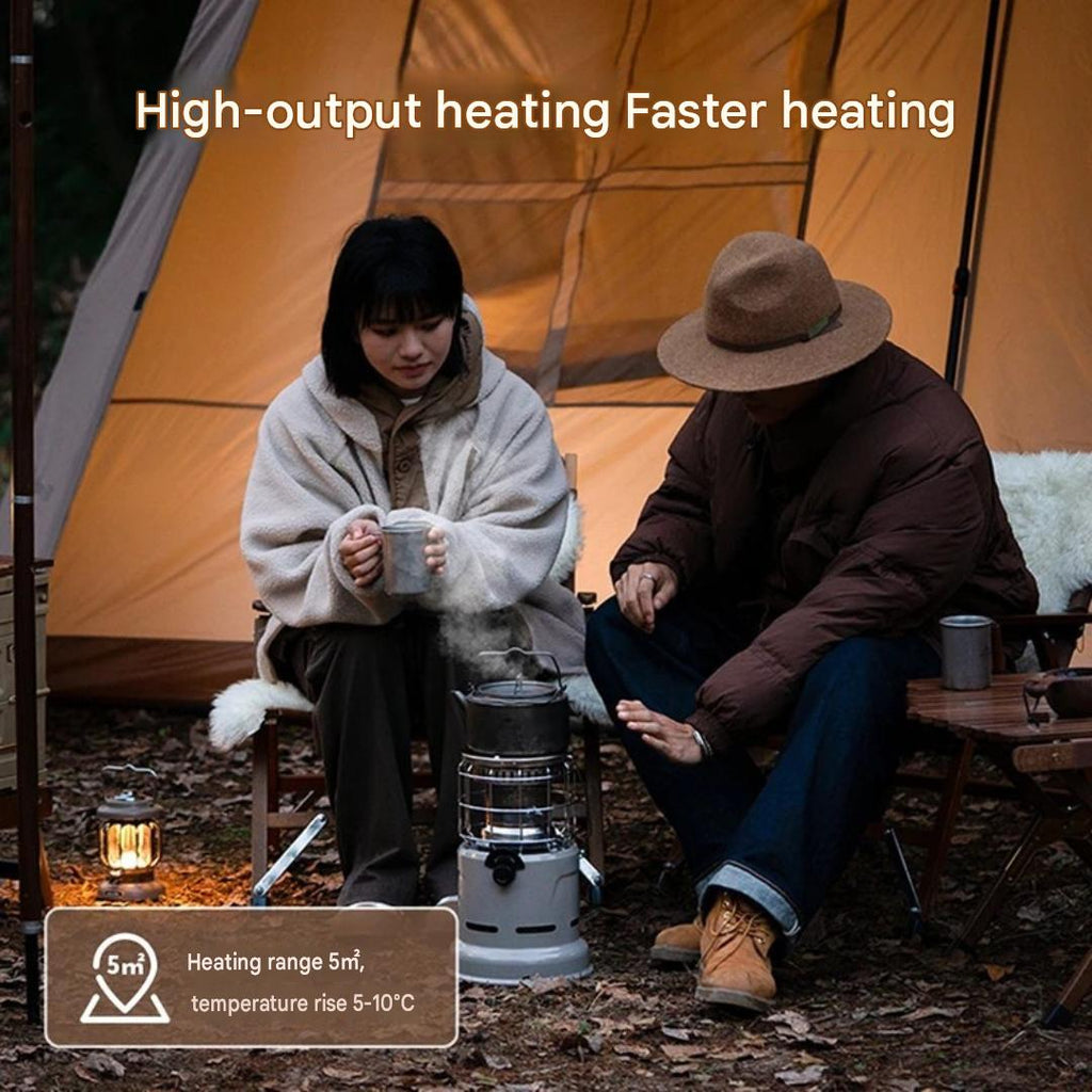 Multi Function Camping Gas Stove Heater Roasting Burner Split Stove Portable Outdoor Hiking Liquefied Gas Khaki