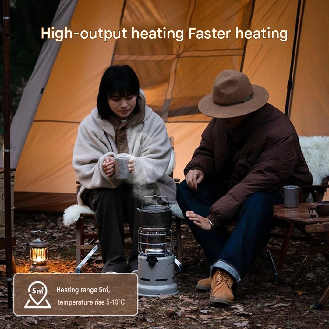 Multi Function Camping Gas Stove Heater Roasting Burner Split Stove Portable Outdoor Hiking Liquefied Gas Khaki
