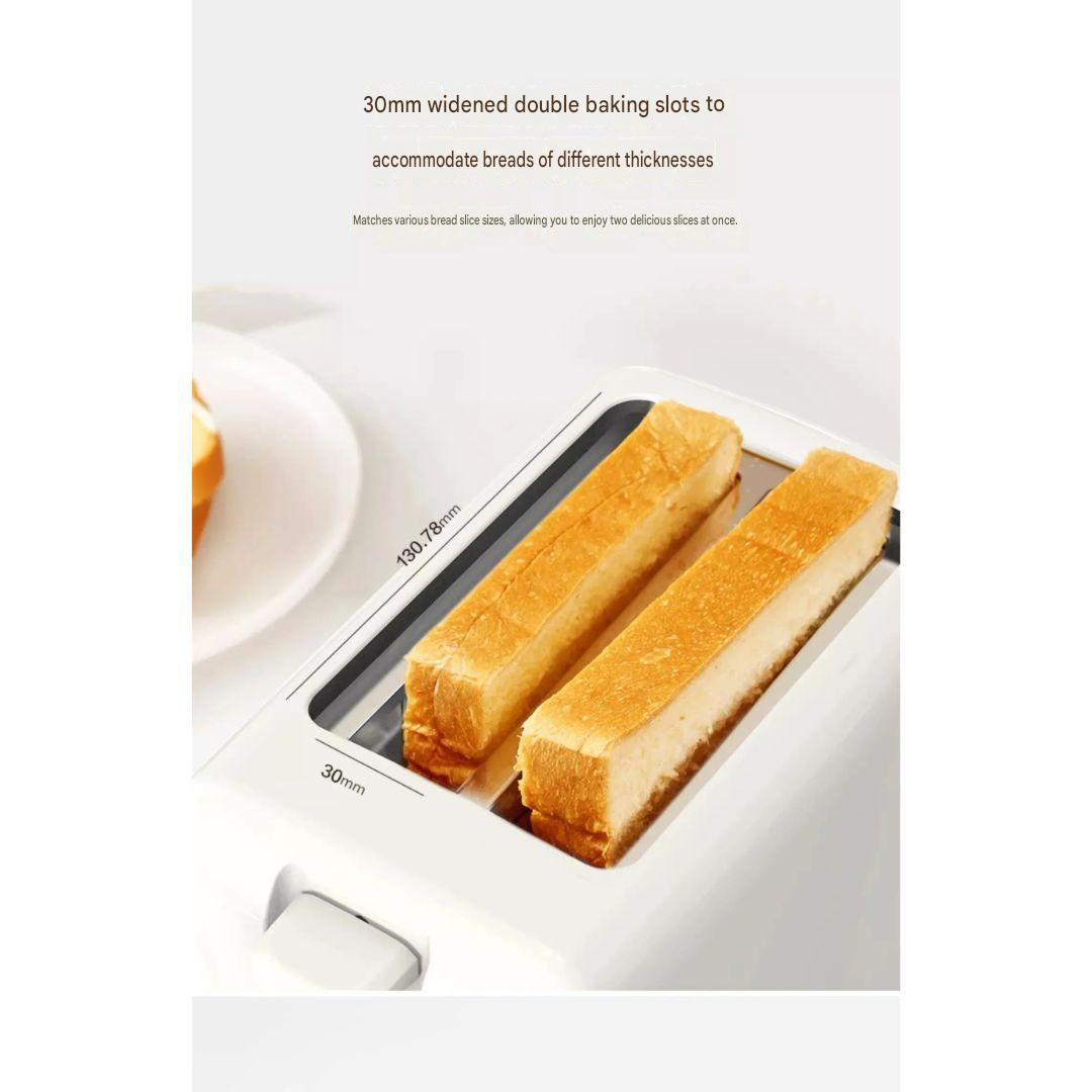 Bread Toaster 220V Portable Sandwich Maker Compact Breakfast Machine White AU Plug 13x3cm