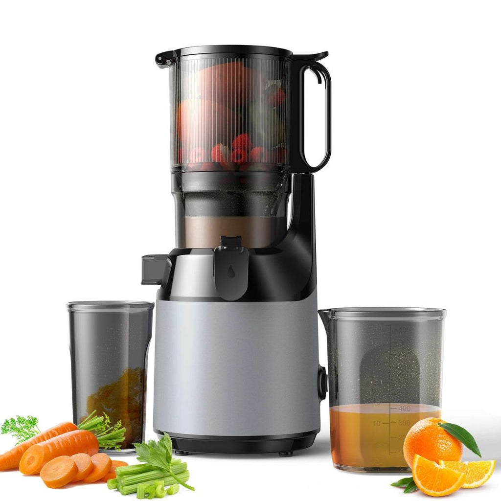 Cold Press Juicer 130mm Feed Chute Slow Masticating Whole Fruit & Vegetable Juicer BPA Free AU Plug SJ-023