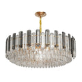 Chandelier Crystal Raindrop Pendant Light 3 Colour Modes 60x28cm