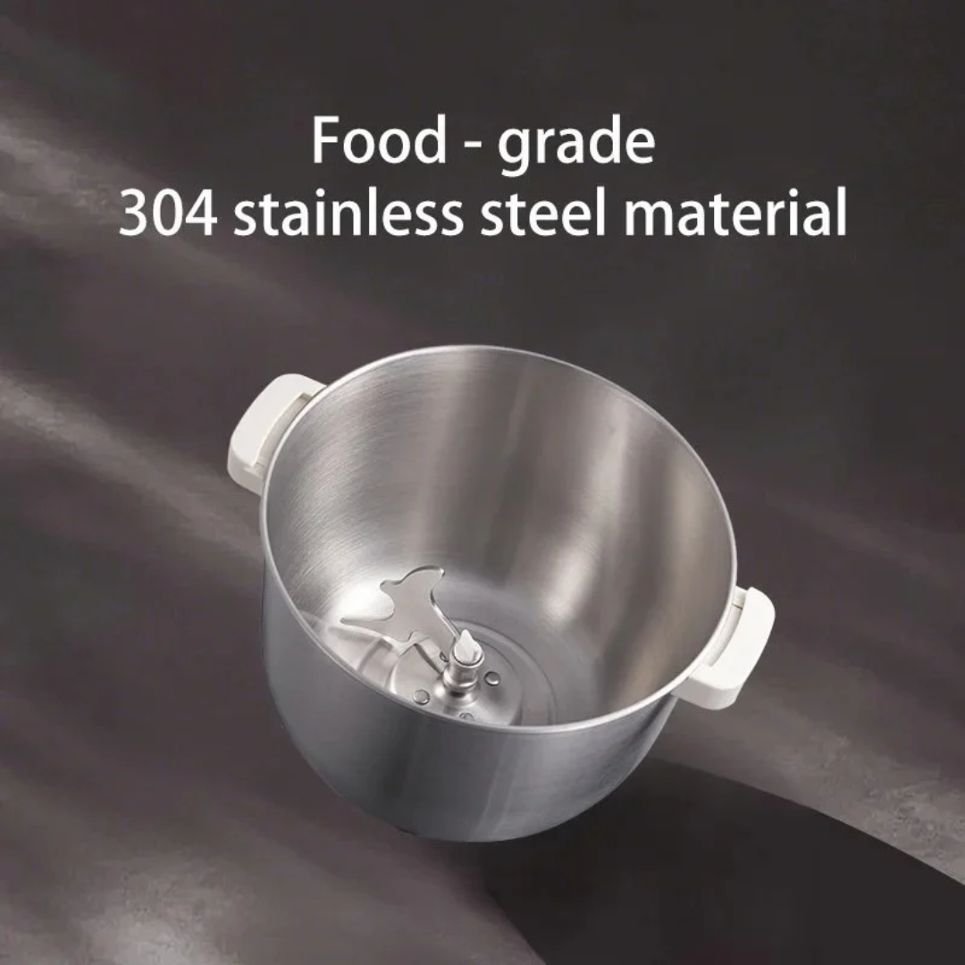 Electric Dough Mixer 250W DC Motor 7L Stainless Steel Bowl Timed Fermentation All-in-One Kitchen Mixer 34.5×32.5×36cm