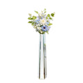 Floor Vase 30 Inch Mirrored Silver Decorative Flower Vase Silver 77x17.8cm