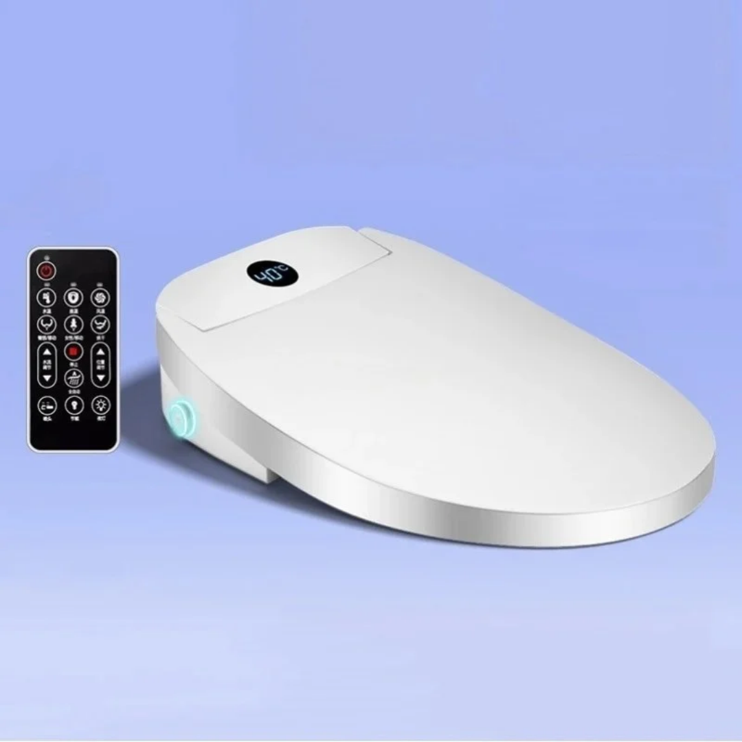 Smart Bidet Toilet Seat Instant Heating Remote Control Auto Opening Lid Heated Wash Seat Warm Air Dryer Toilet Cover AU 37×13×51cm