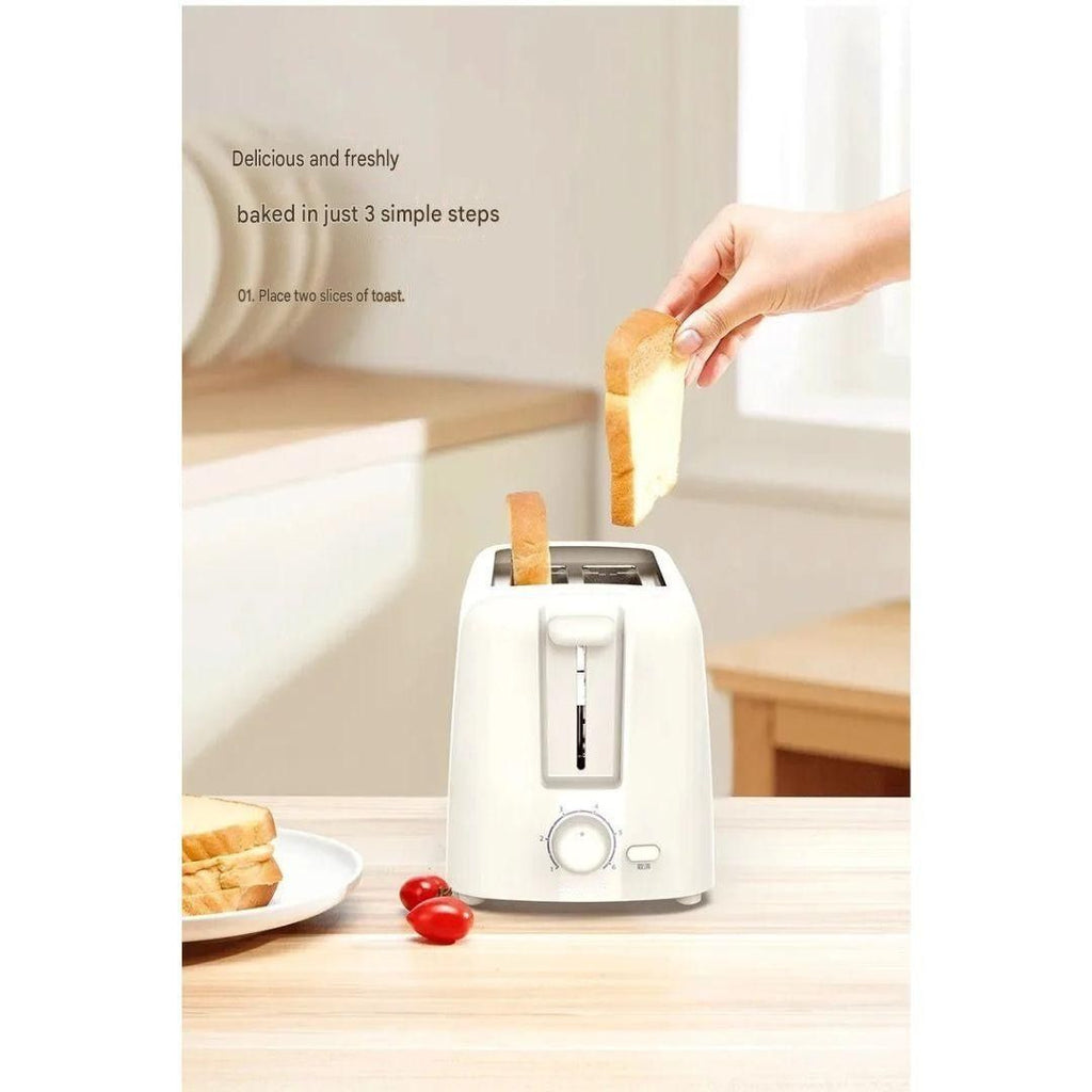 Bread Toaster 220V Portable Sandwich Maker Compact Breakfast Machine White AU Plug 13x3cm