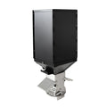 Pellet Hopper Gravity Feed Fuel Storage Bin Stainless Steel 5L for Pellet Stove Burner Black 16.1 x 16.5 x 46.1cm