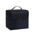 Large Makeup Carrying Train Case 4 Tier Professional Nail Organizer Travel Storage Box Adjustable Cosmetic Case Black