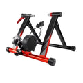Indoor Bike Trainer Roller 61x183cm Foldable Cycling Platform for MTB & Road Bikes Black and Red