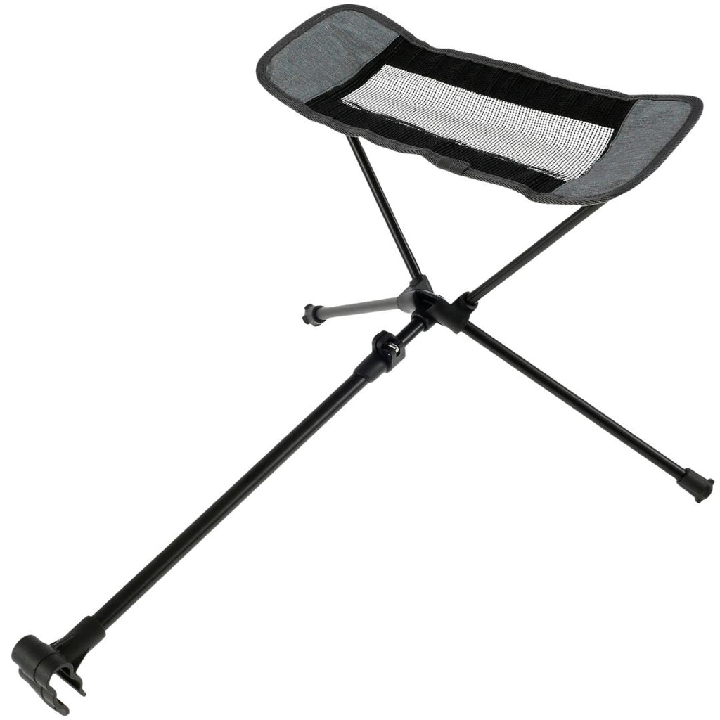 Camping Chair Footrest Portable Foldable Adjustable Foot Rest for Reclining Chair Moon Chair Outdoor Travel Use Grey 44-70cm