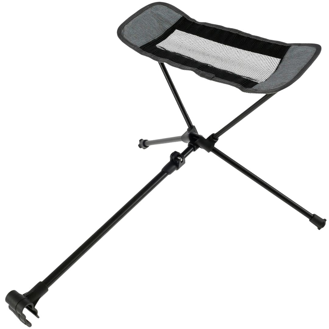 Camping Chair Footrest Portable Foldable Adjustable Foot Rest for Reclining Chair Moon Chair Outdoor Travel Use Grey 44-70cm