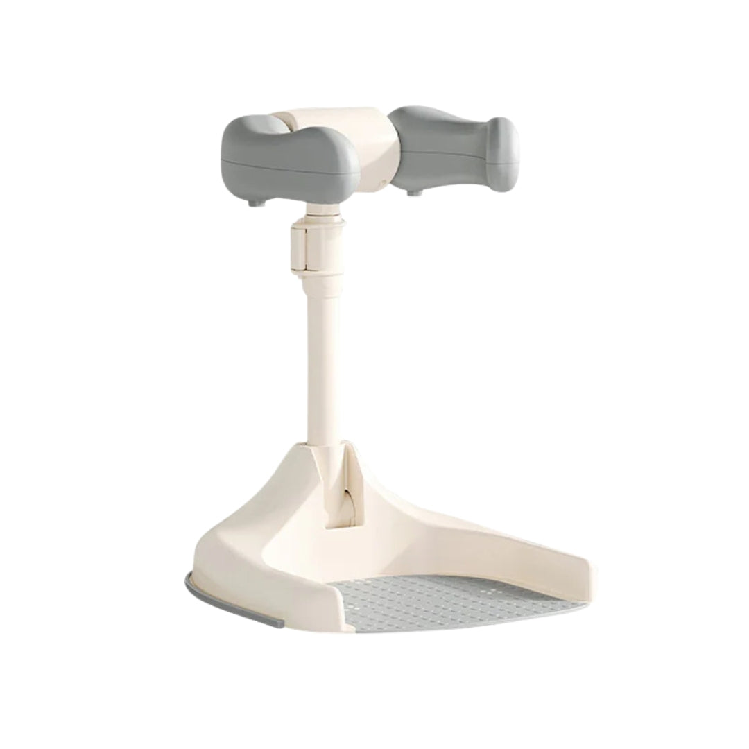 Adjustable Kids Shower Rack Non Slip Foldable Portable Baby Bath Support Stand Bathing Device 6-36 Months Grey