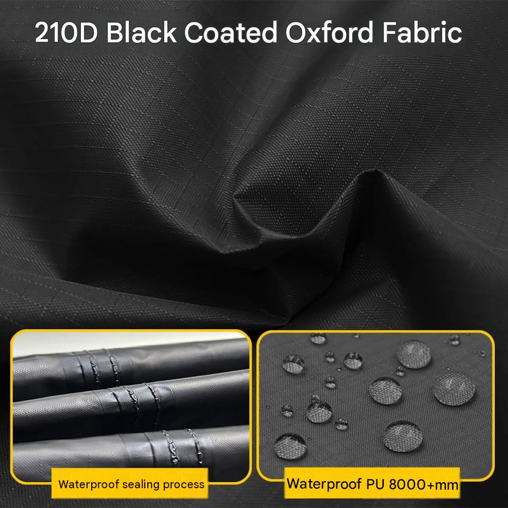 4 × 2.5m Car Side Sunshade Awning Tarp 210D Waterproof Black Coated SUV Camping Canopy Shelter Cloth Only
