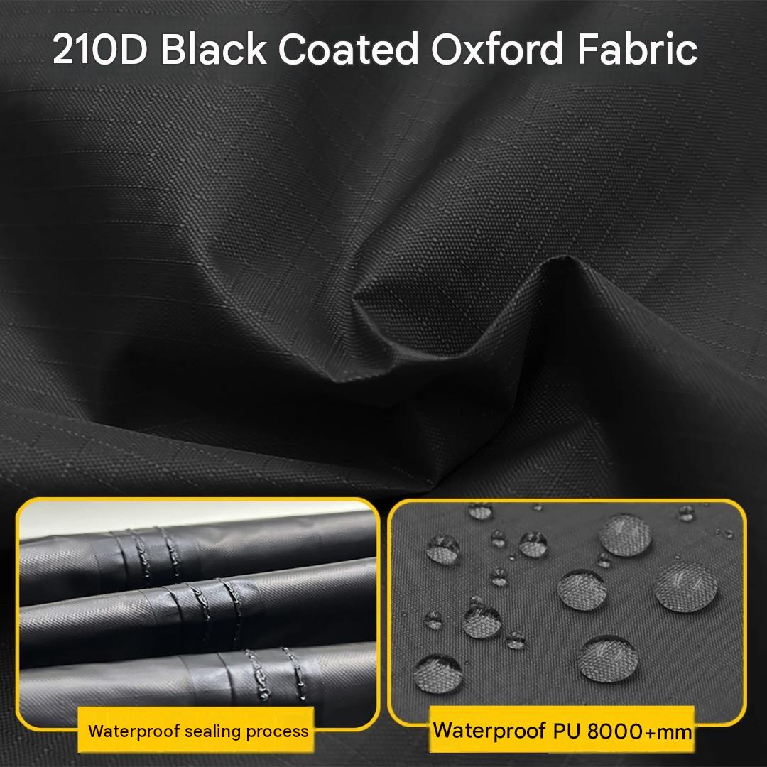 4 × 2.5m Car Side Sunshade Awning Tarp Set 210D Waterproof Black Coated SUV Camping Canopy Shelter Outdoor