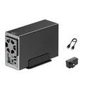 Dual Bay HDD Enclosure SATA RAID Hard Drive Docking Station for 6.35cm & 8.89cm Drives External Storage Case