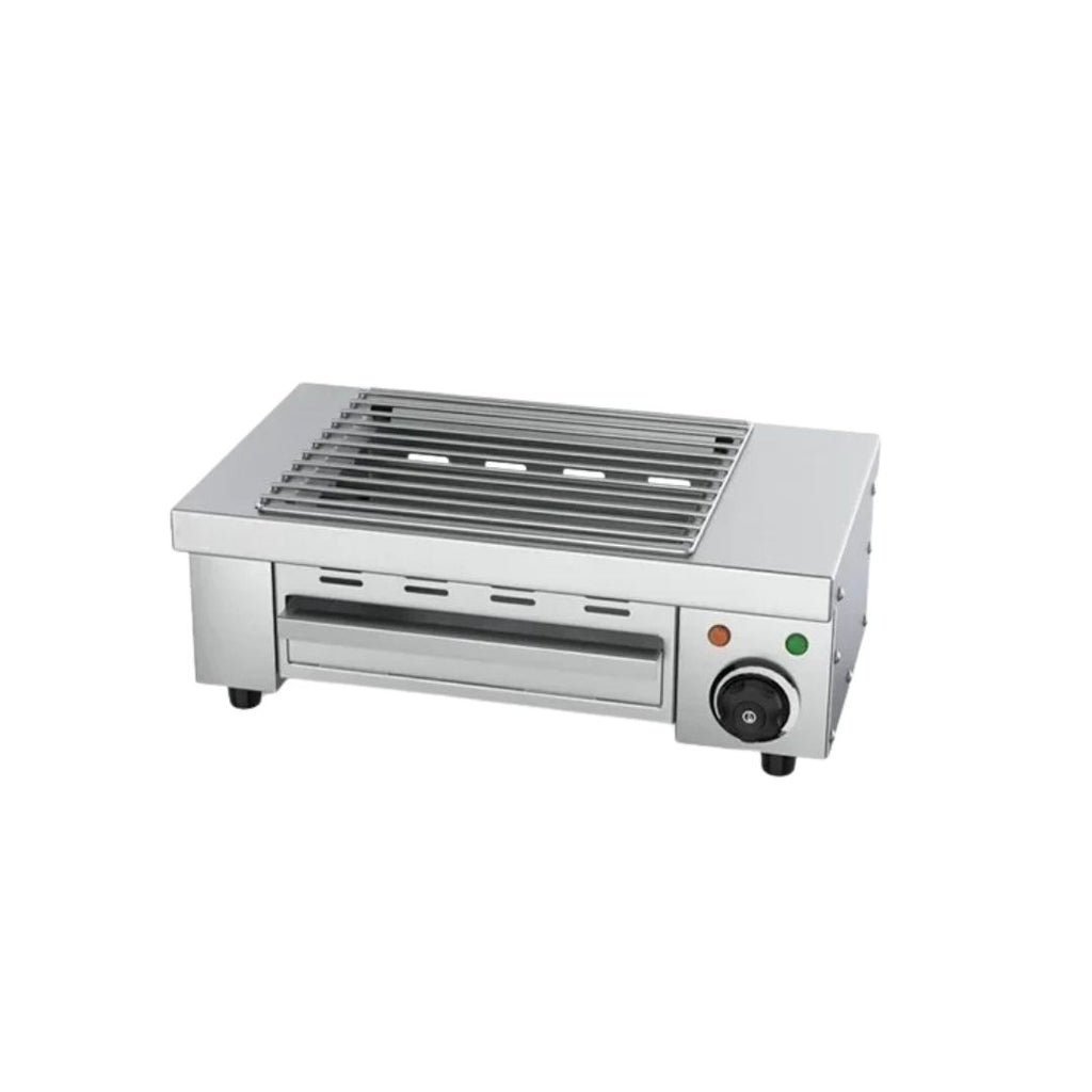 Electric Smokeless BBQ Grill Cast Iron Indoor Commercial Grill for Skewers and Seafood