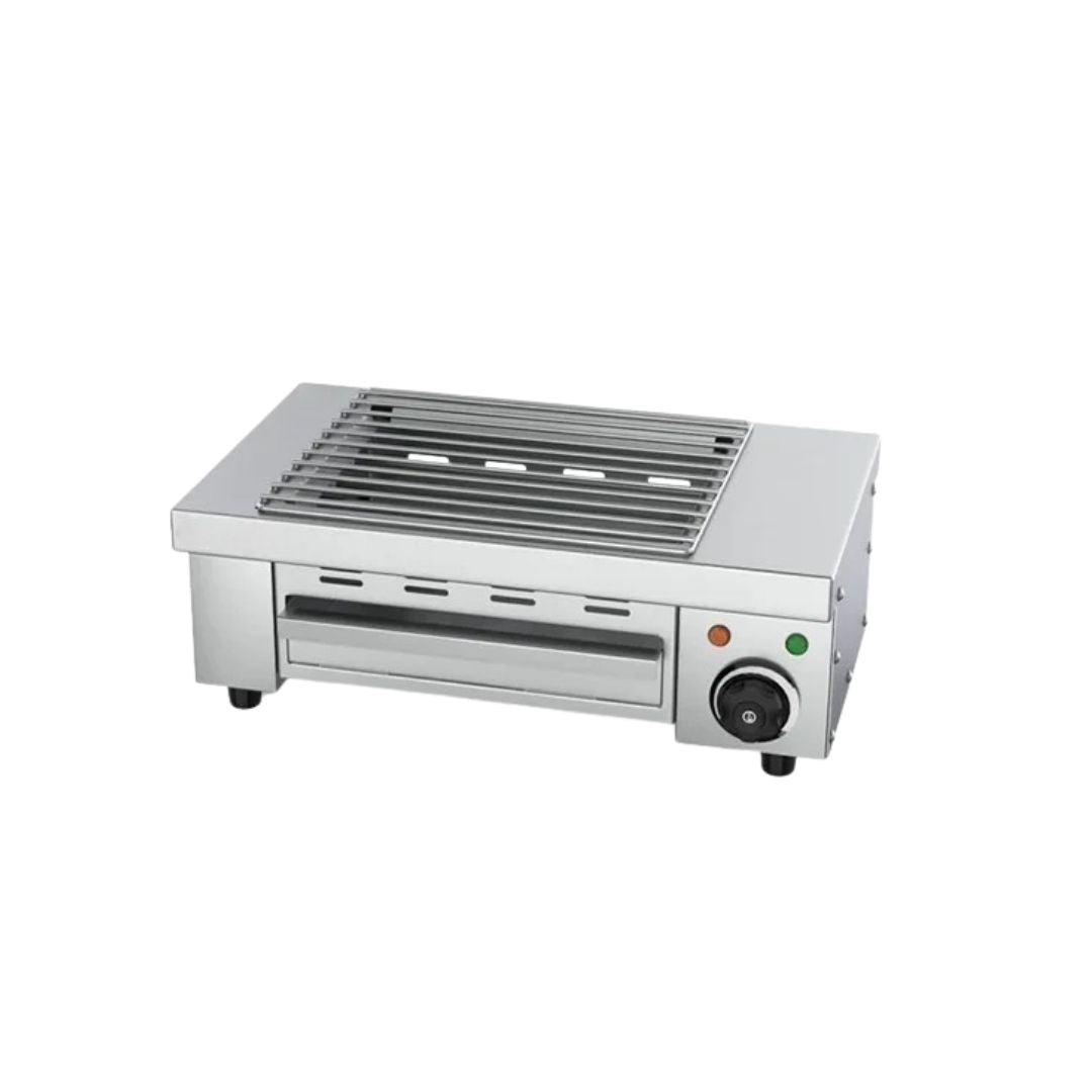 Electric Smokeless BBQ Grill Cast Iron Indoor Commercial Grill for Skewers and Seafood