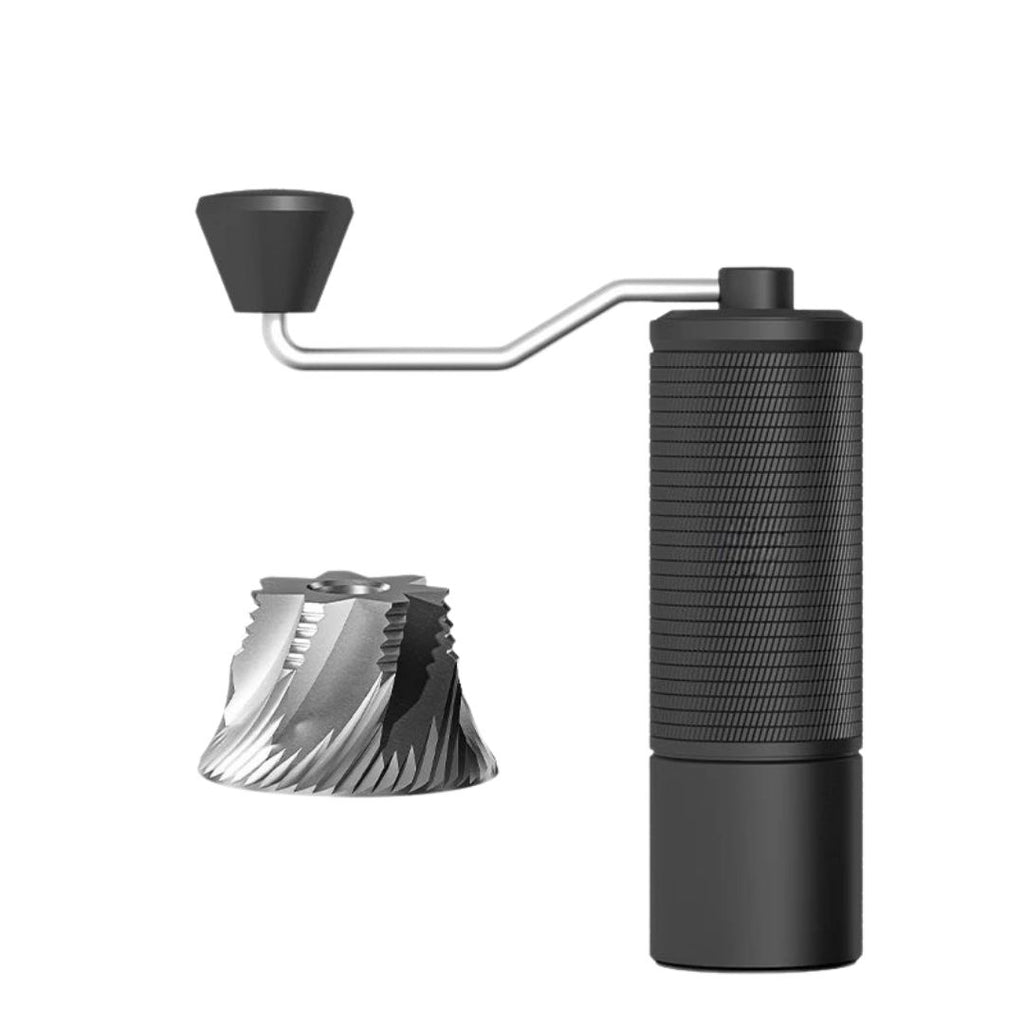 Manual Coffee Grinder Portable Hand Grinder with 42mm S2C Burr Adjustable Grind for Espresso Black