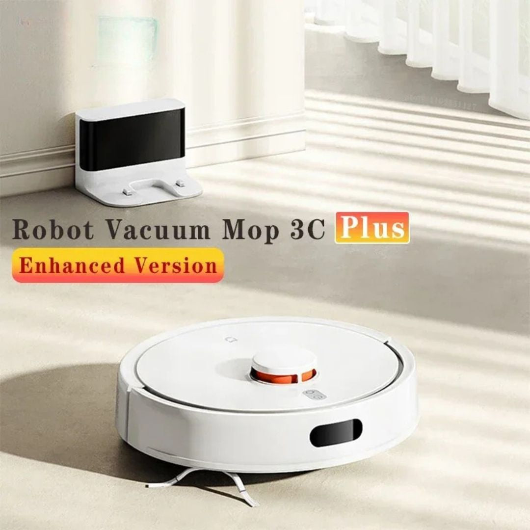 Robot Vacuum Cleaner and Mop Smart Laser Navigation 3C Plus with Accessories White AU Plug