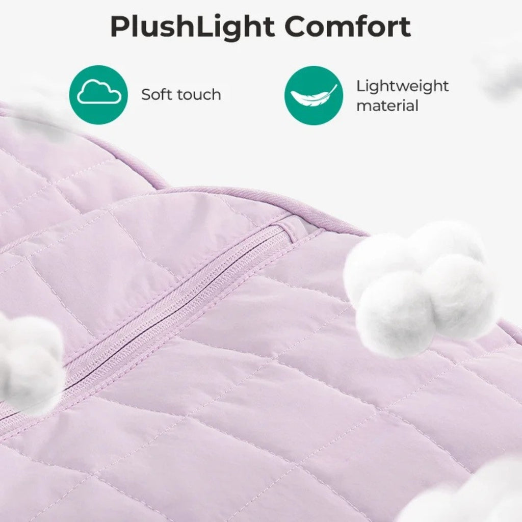 Quilted School Backpack for Girls Water Resistant Laptop Bookbag Casual College Daypack 39.6cm Laptop Lavender 30 × 20 × 44cm