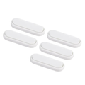 5pcs Baby Safety Cabinet Locks Invisible Drawer Door Protection Anti Pinch Hand Child Proof Wardrobe Lock White 9×3.5cm