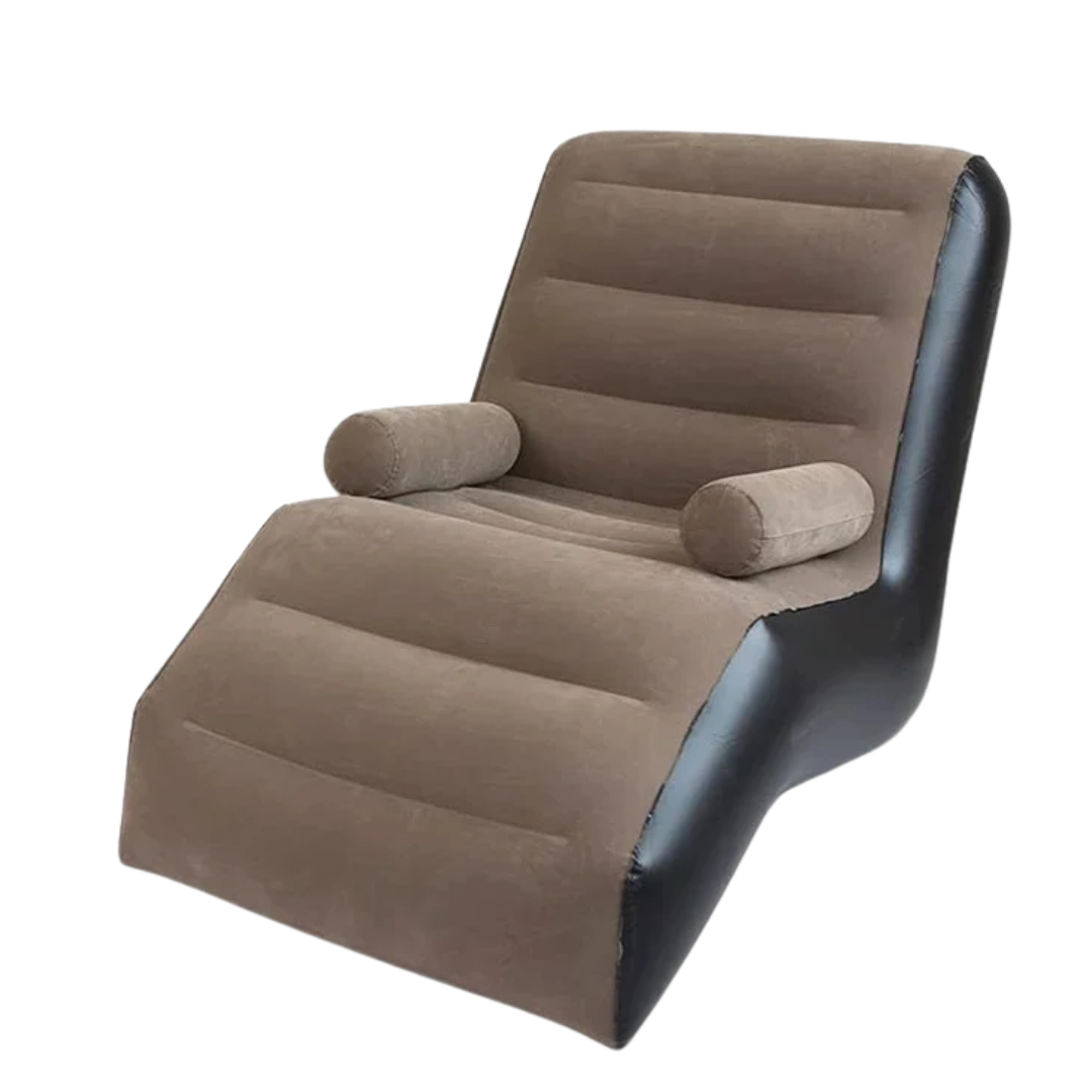Inflatable Folding Lazy Sofa Lounge Chair Coffee 140 x 85 x 80 cm
