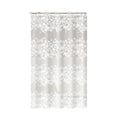 White Flower Shower Curtain Waterproof Bathroom Bath Curtain with Plastic Hooks Bathtub Decor Accessory 154 × 180cm