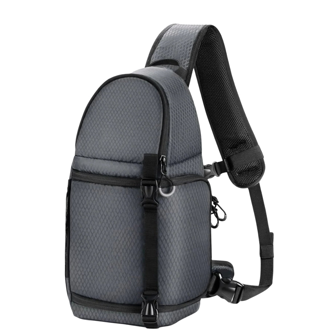 Upgraded 10L Waterproof Camera Bag Photography Backpack DSLR SLR Sling Case for Cameras Lenses Accessories Grey