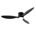 Ceiling Fan with Light 6 Speed Reversible DC Motor 3CCT Remote Control Easy Install Black 132 × 132 × 22cm