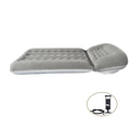Foldable Inflatable Air Mattress Adjustable Sofa Bed in Grey with Hand Pump