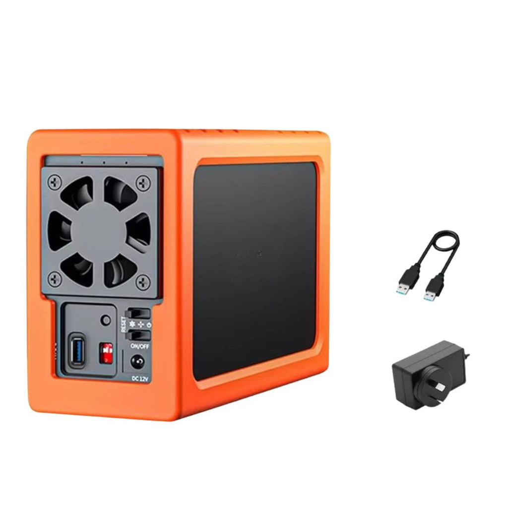 Dual Bay HDD Enclosure SATA RAID Hard Drive Docking Station for 6.35cm & 8.89cm Drives AU Plug Storage Case