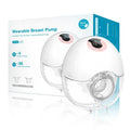 Hands Free Electric Breast Pump Wearable Milk Collector Lightweight Portable Pump with LED Display 4 Modes 36 Levels Pink